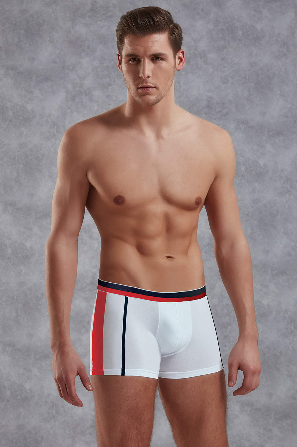 Best men’s cotton underwear Doreanse 1713 Elegant Boxer Brief shorts. Sporty male trunks - lined pouch and gusset. Shop undershorts. Ship worldwide