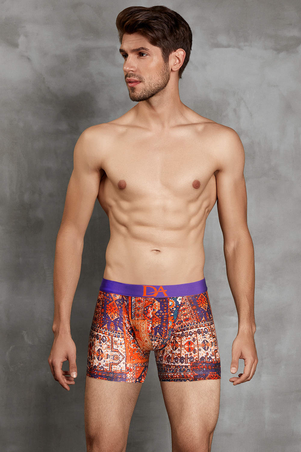 Ultimate comfort - Doreanse 1824 Imprimé Boxer Brief men’s underwear shorts. Luxury mosaic print male trunks – shop our online store. Ship worldwide