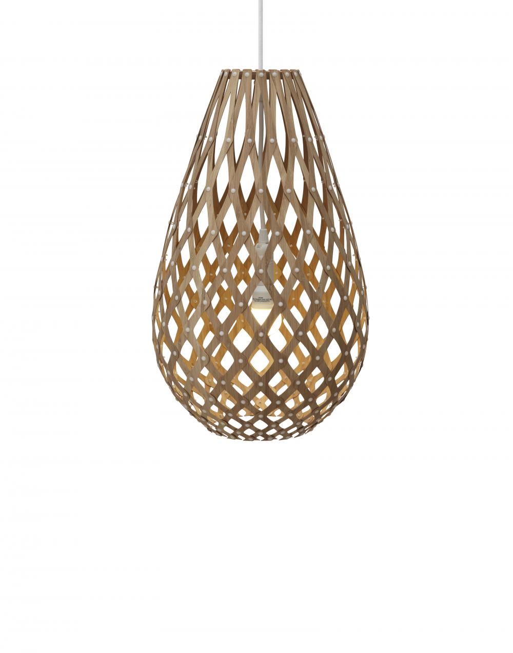 David Trubridge Koura Pendant Small Dark Wood Designer Pendant Lighting