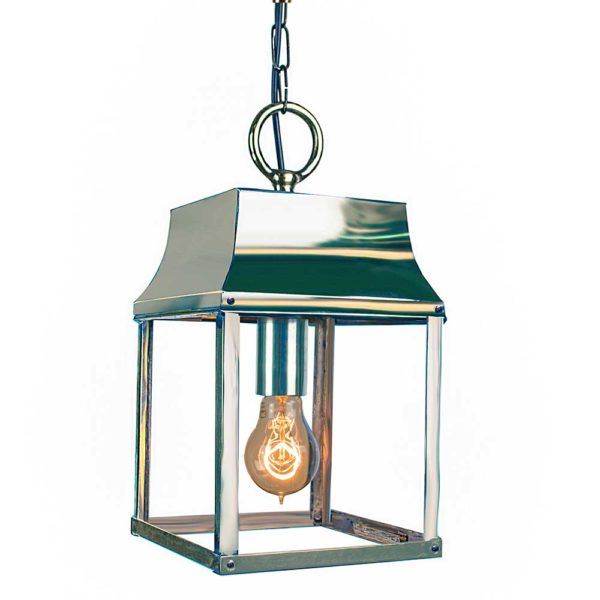 Strathmore Hanging Lantern Polished Nickel