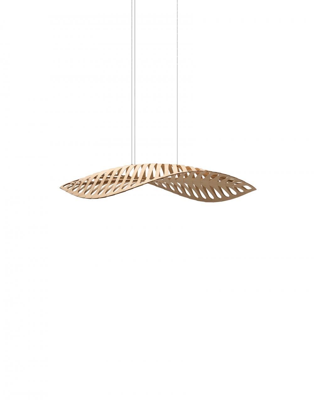 David Trubridge Navicula Pendant Small Light Wood Designer Pendant Lighting