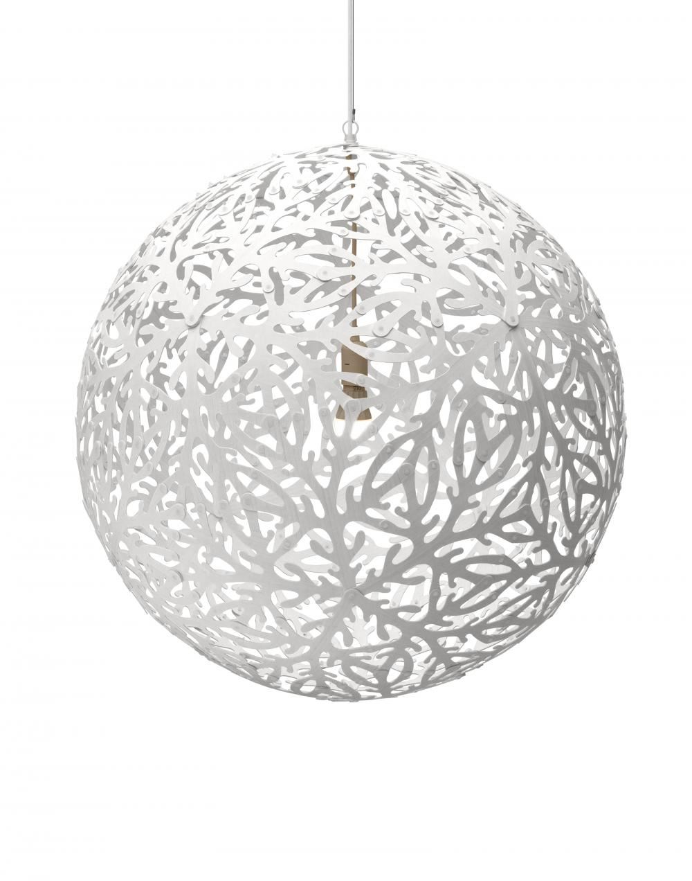 David Trubridge Sola Pendant Coloured 2 Sides Large White Designer Pendant Lighting