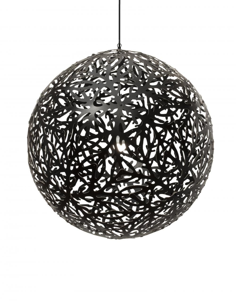 David Trubridge Sola Pendant Coloured 2 Sides Large Black Designer Pendant Lighting