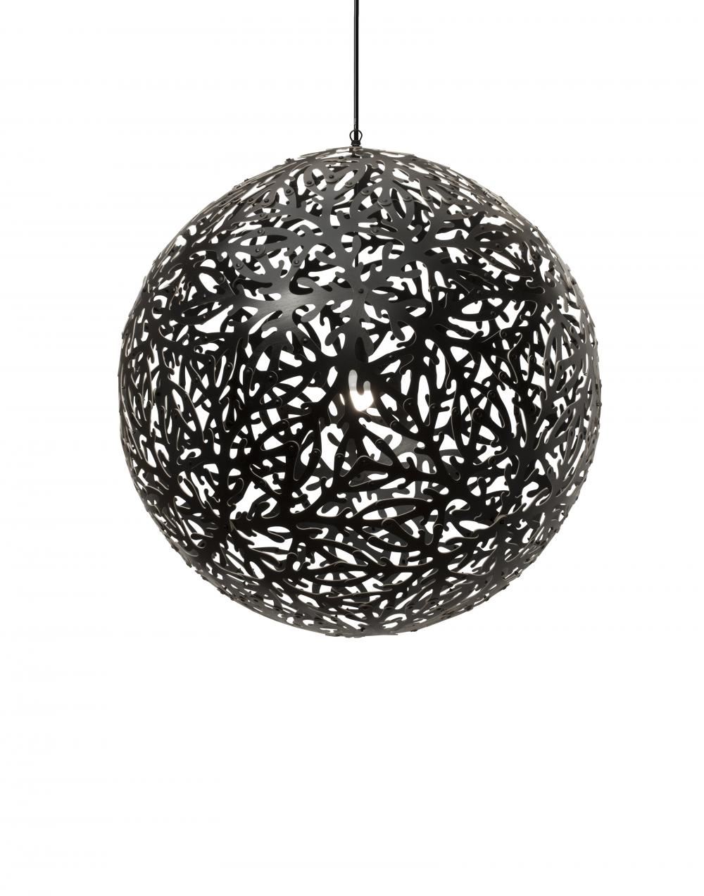 David Trubridge Sola Pendant Coloured 2 Sides Medium Black Designer Pendant Lighting