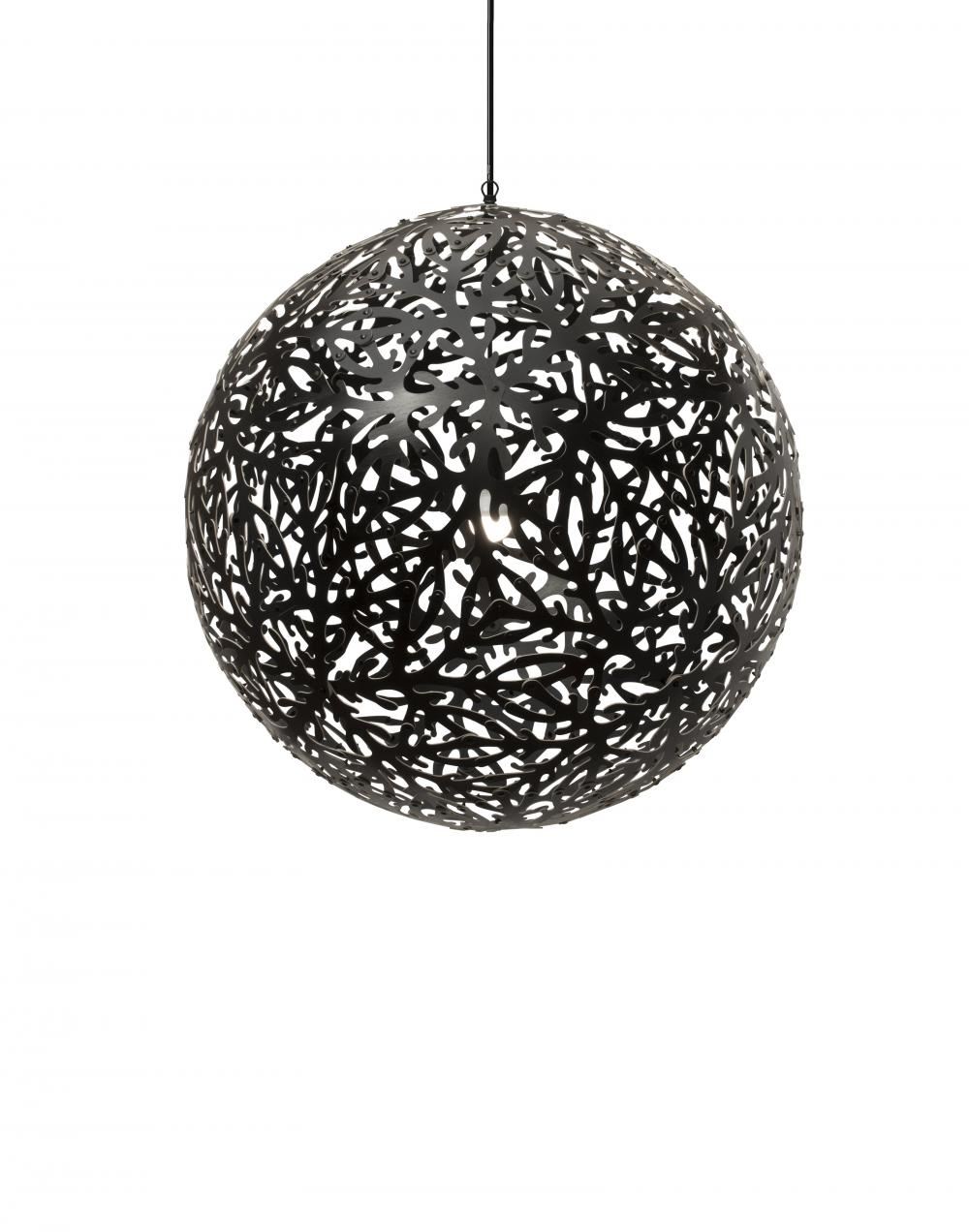 David Trubridge Sola Pendant Coloured 2 Sides Small Black Designer Pendant Lighting