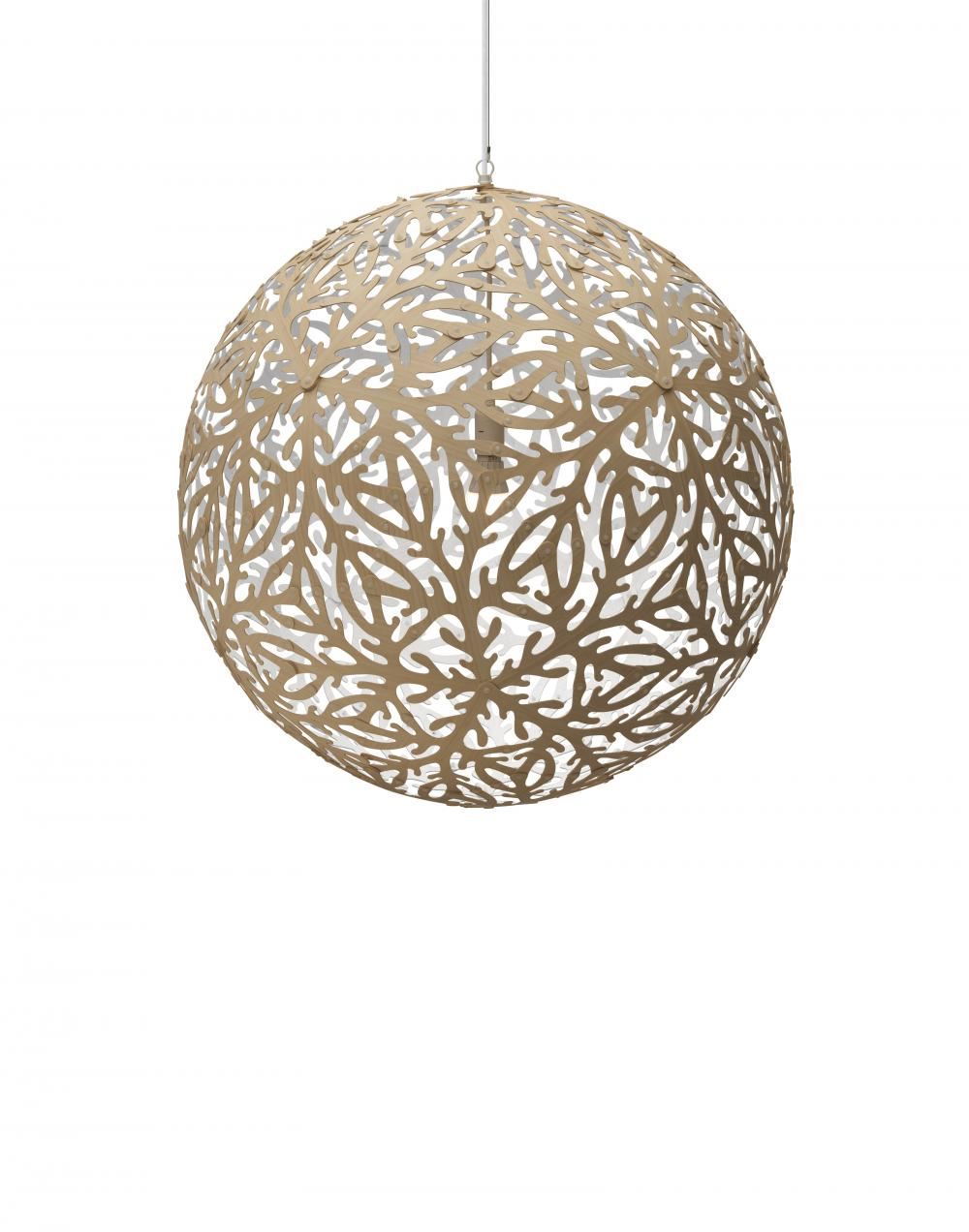 David Trubridge Sola Pendant Coloured 1 Side Small White Designer Pendant Lighting