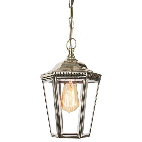 Limehouse Windsor Pendant Polished Nickel Outdoor Lighting Outdoor Lighting Silver Designer Pendant Lighting