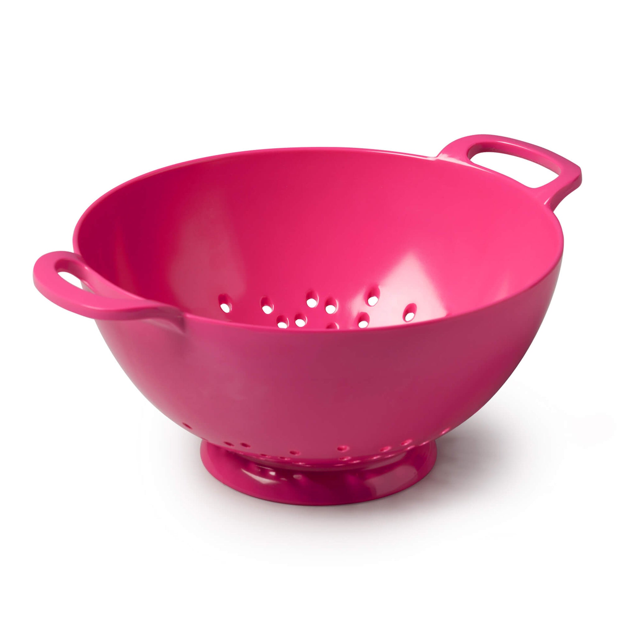 Zeal Melamine Colander Strainer, Medium, 20cm, Neon Pink