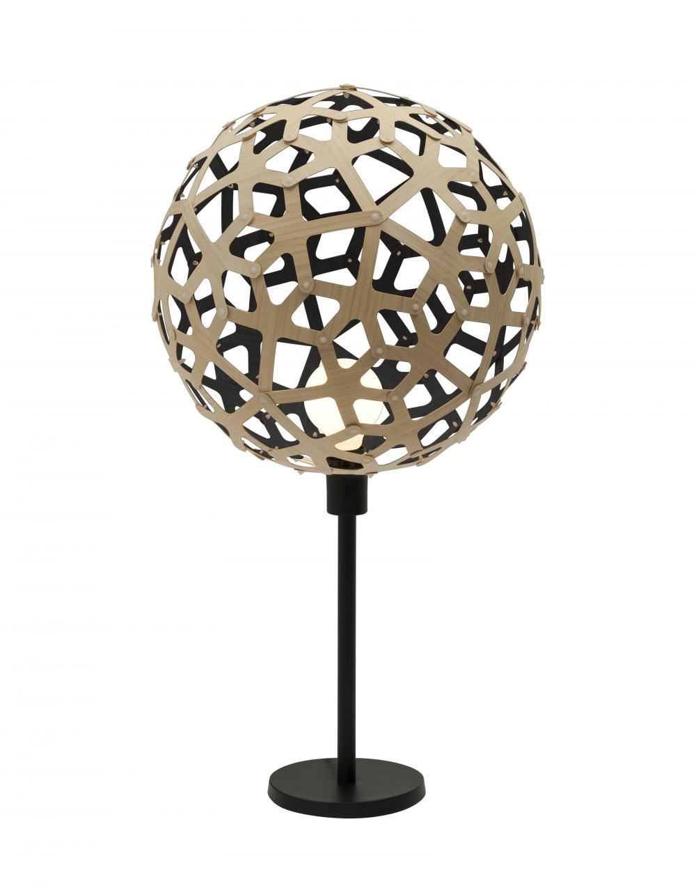 Coral Table Lamp Coloured 1 Side Black White Powedercoated Aluminium