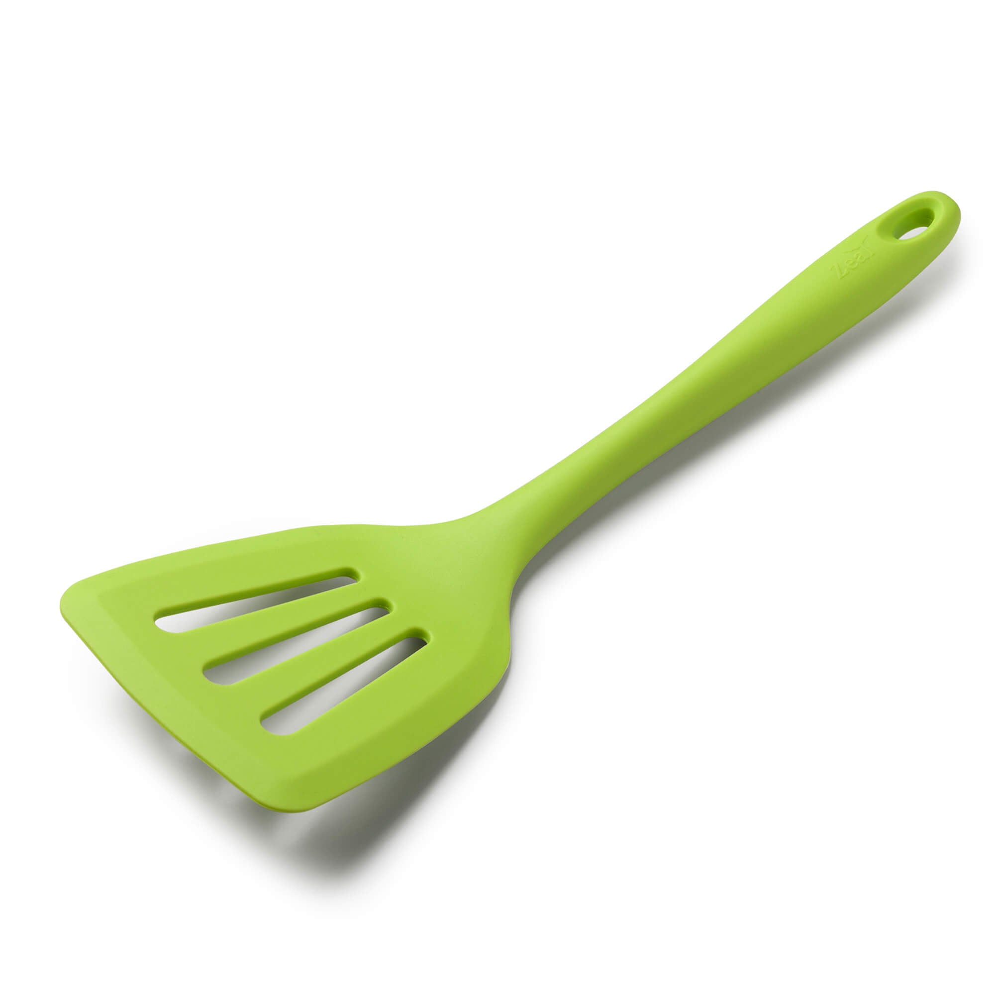 Zeal Silicone Flexible Slotted Turner Spatula Fish Slice, 30cm, Neon Lime