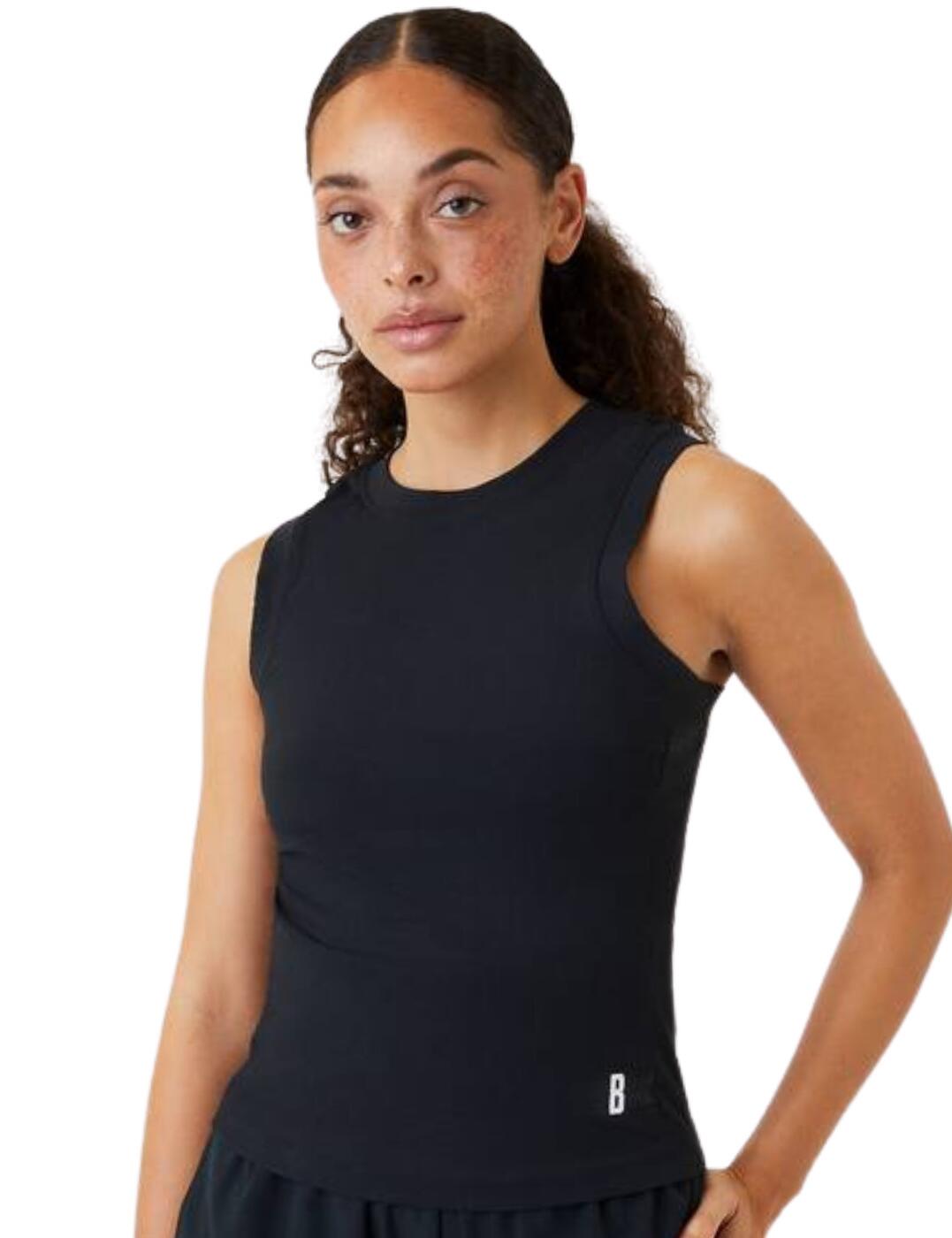 Get ready to serve with Bjorn Borg's Ace Rib collection this season. This tank top will be your next perfect fit; crafted from quick-drying recycled polyester that has a comfortable feel with a stretchy finish that means zero restriction on freedom of movement. Features an innovative back pocket for highly convenient storage of tennis balls for a completely hands-free workout. Offers a slim fit with a classic round neckline for greater moveability so you can push yourself as hard as you like. Boasts a cute Bjorn Borg logo detailing on the back and an embroidered 'B' on the hip for a sporty yet chic look.  Breathable material Quick-drying Suitable for all sports Back pocket design Slim-fit Bjorn Borg logo on back Round neckline Recycled fabric Country of origin: China Composition: 82% Recycled Polyamide &pipe; 18% Elastane Listed in UK sizes  56128-99688-1313038 10001078 Tank Top