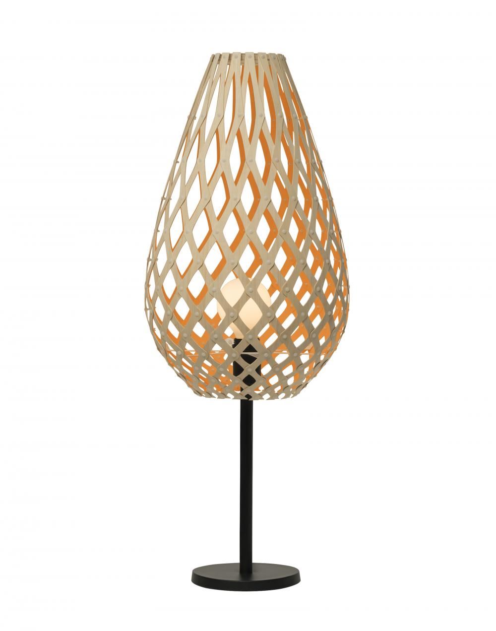 Koura Table Lamp Coloured 1 Side Orange White Powdercoated Aluminium