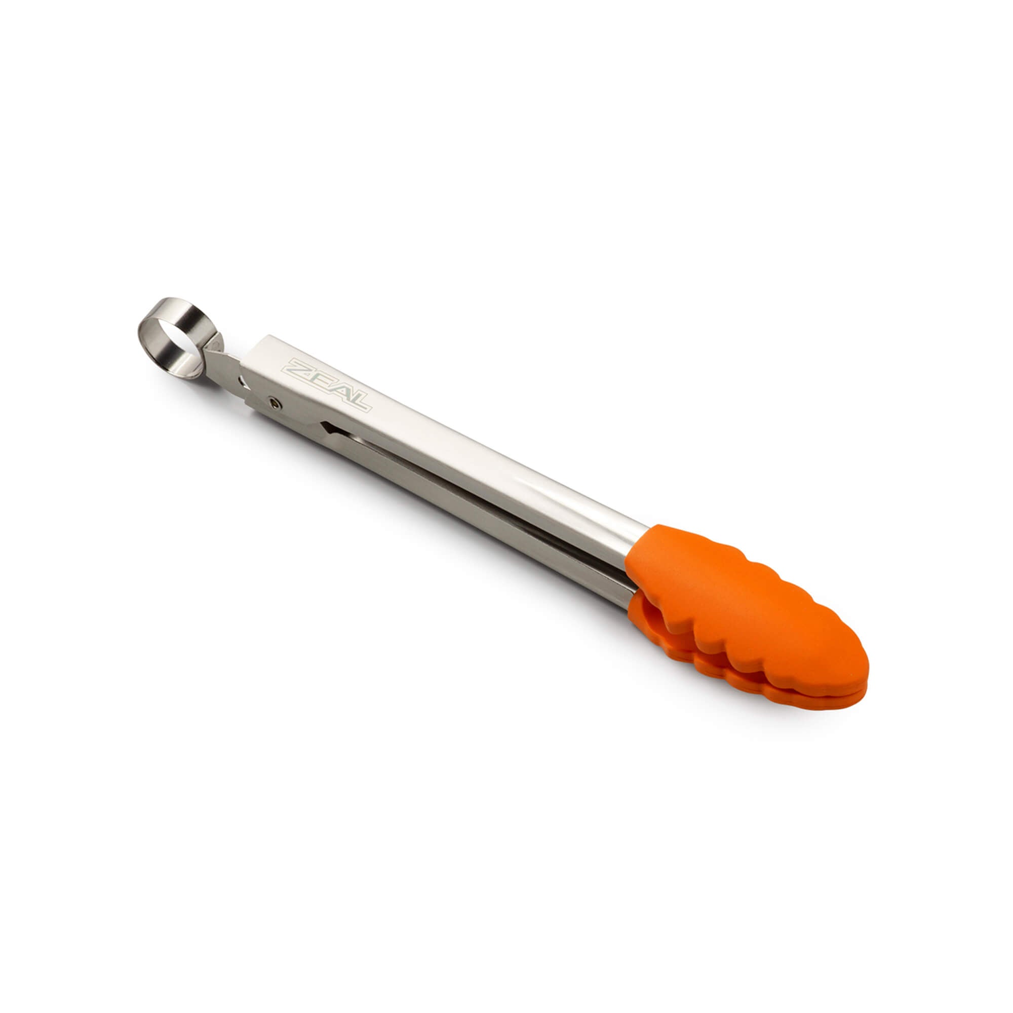 Zeal Silicone Mini Kitchen Tongs, 20cm, Neon Orange