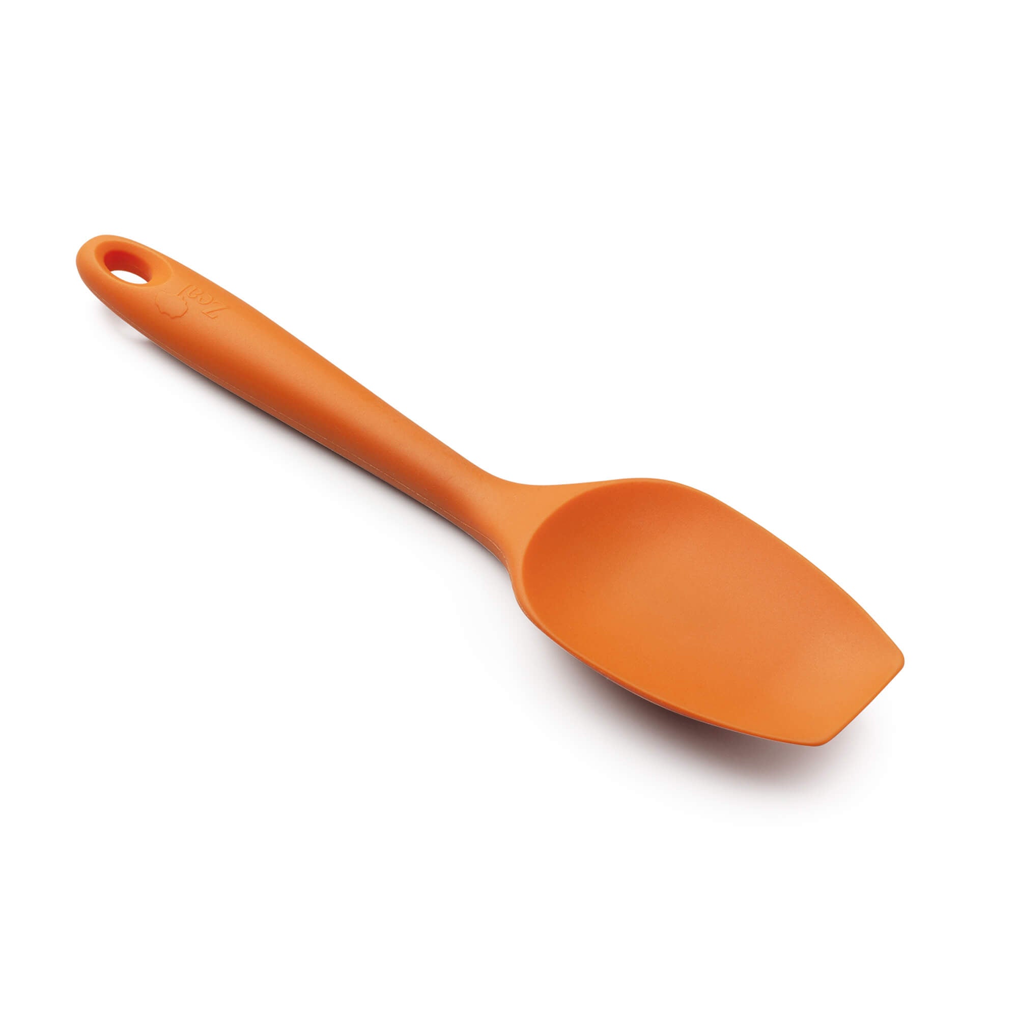 Zeal Silicone Spatula Spoon, Large 26cm, Neon Orange