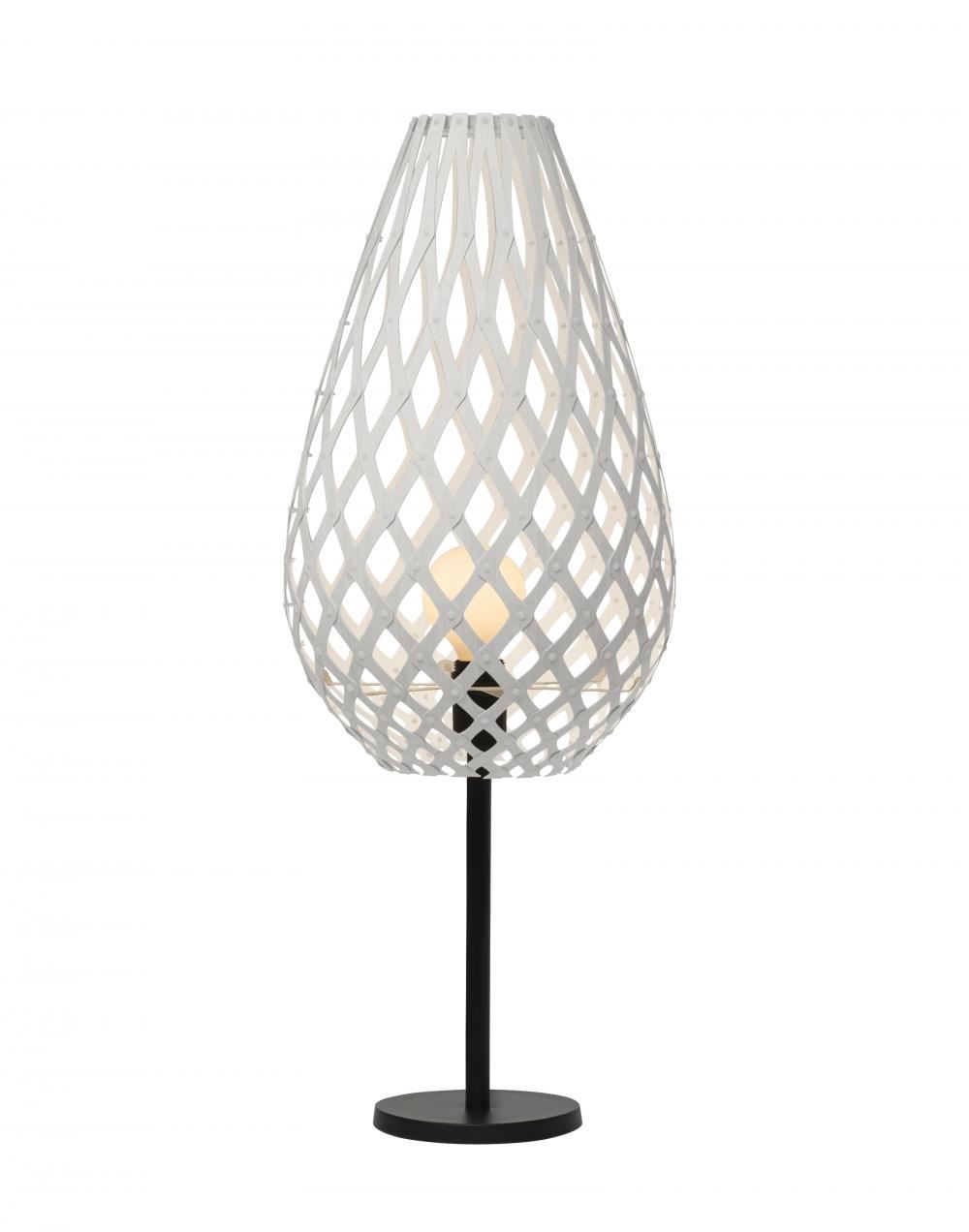 Koura Table Lamp Coloured 2 Sides White Black Powdercoated Aluminium