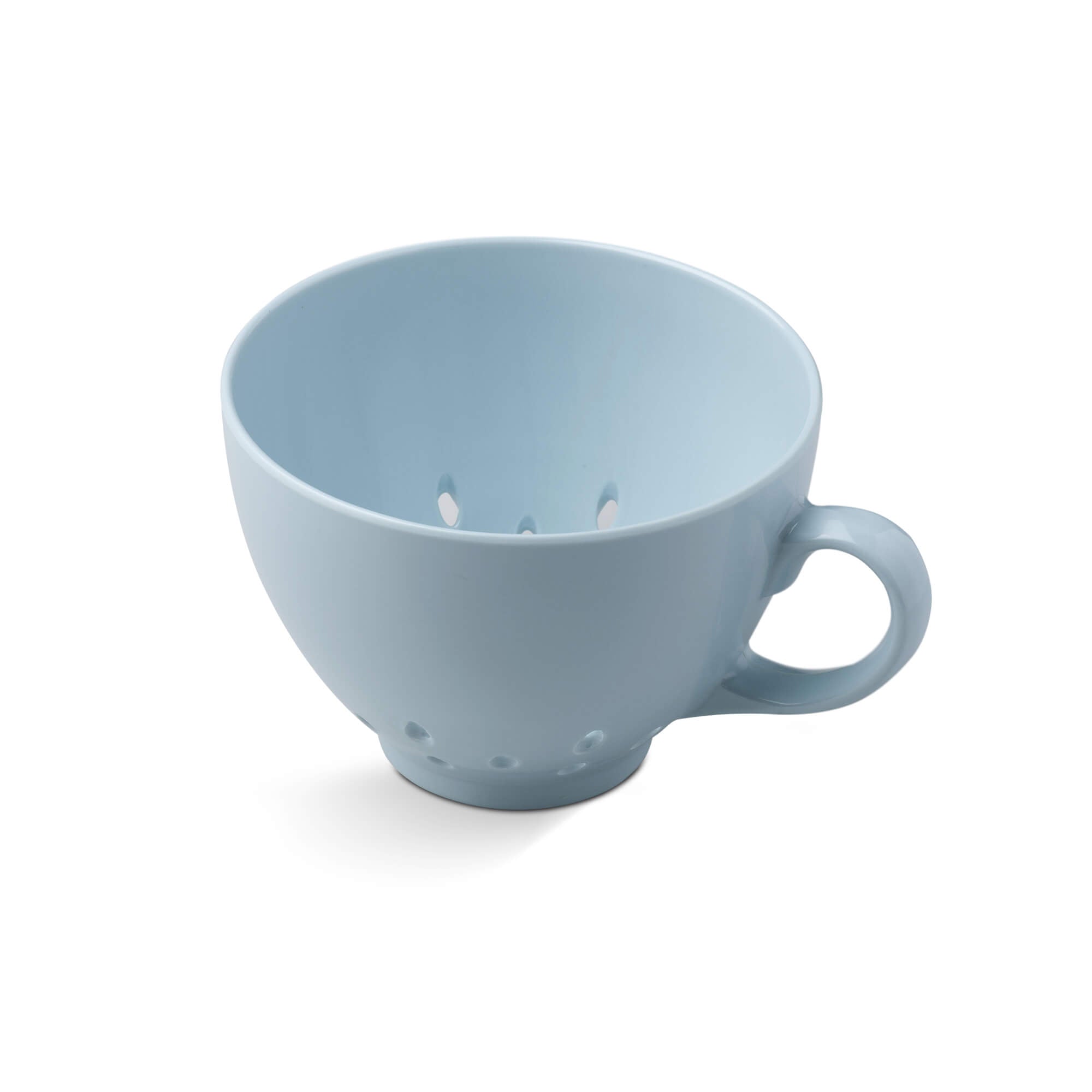 Zeal Berry Colander Cup, Melamine Fruit and Berry Strainer, Duck Egg Blue