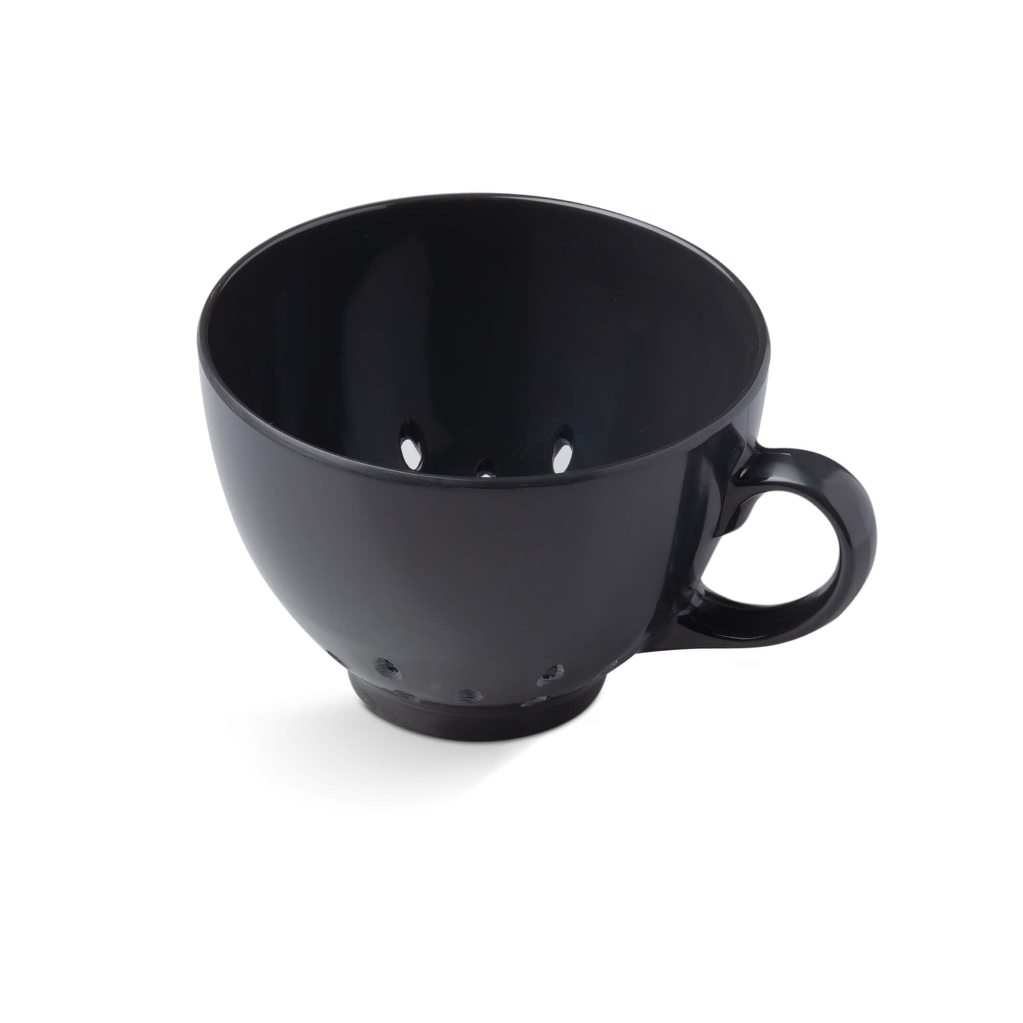 Zeal Berry Colander Cup, Melamine Fruit and Berry Strainer, Dark Grey