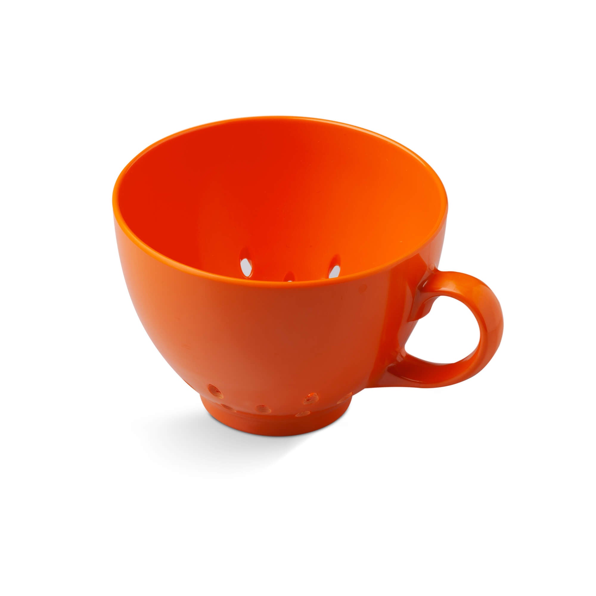 Zeal Berry Colander Cup, Melamine Fruit and Berry Strainer, Neon Orange