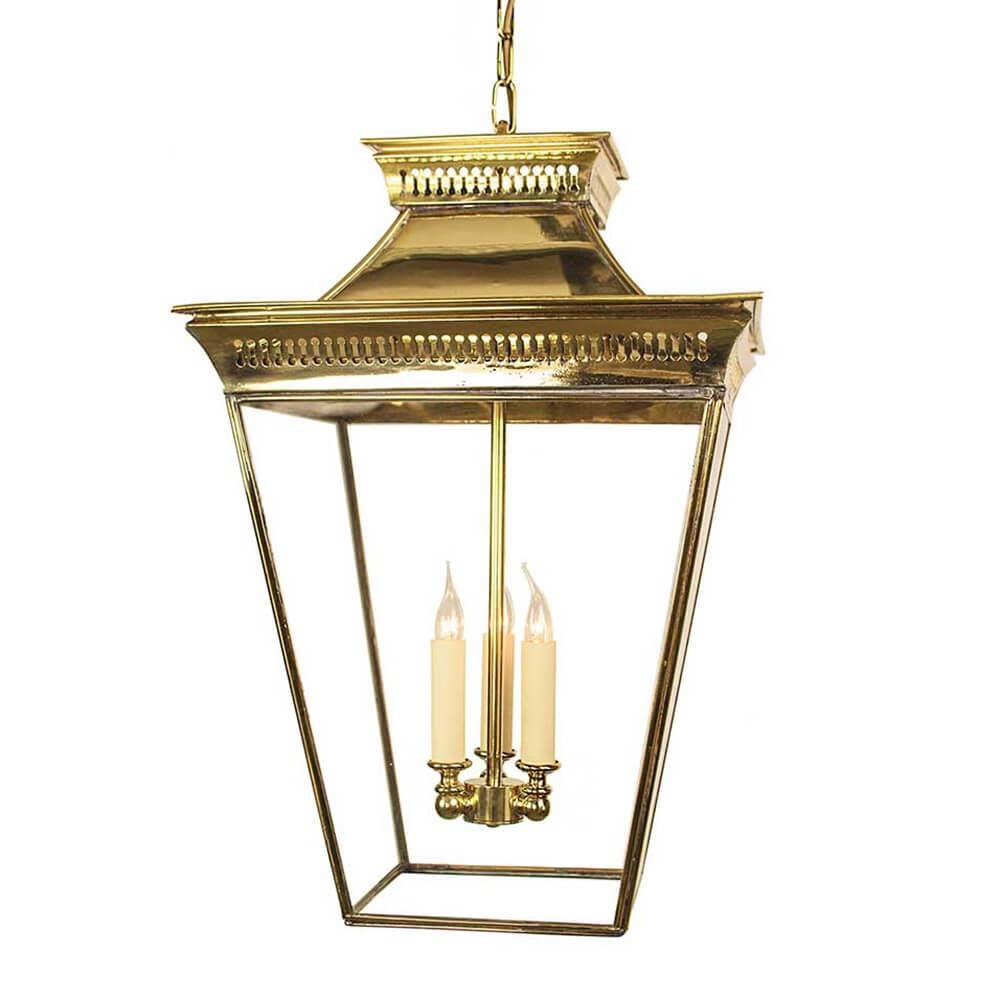 Limehouse Pagoda Pendants Large Unlacquered Polished Brass Outdoor Lighting Outdoor Lighting Brassgold