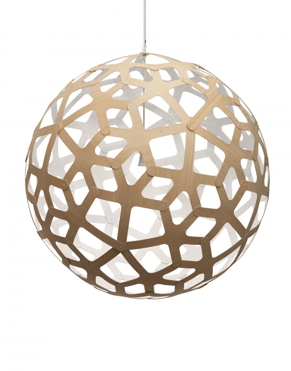 David Trubridge Coral Pendant Coloured 1 Side Xxl White Designer Pendant Lighting