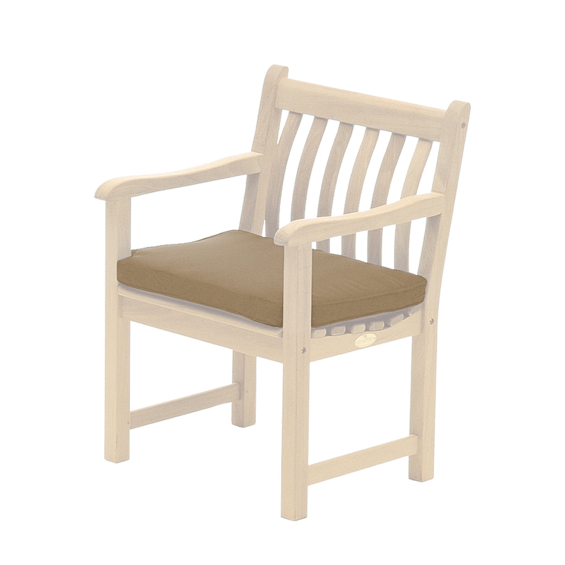 Alexander Rose Olefin Armchair Cushion - Oatmeal