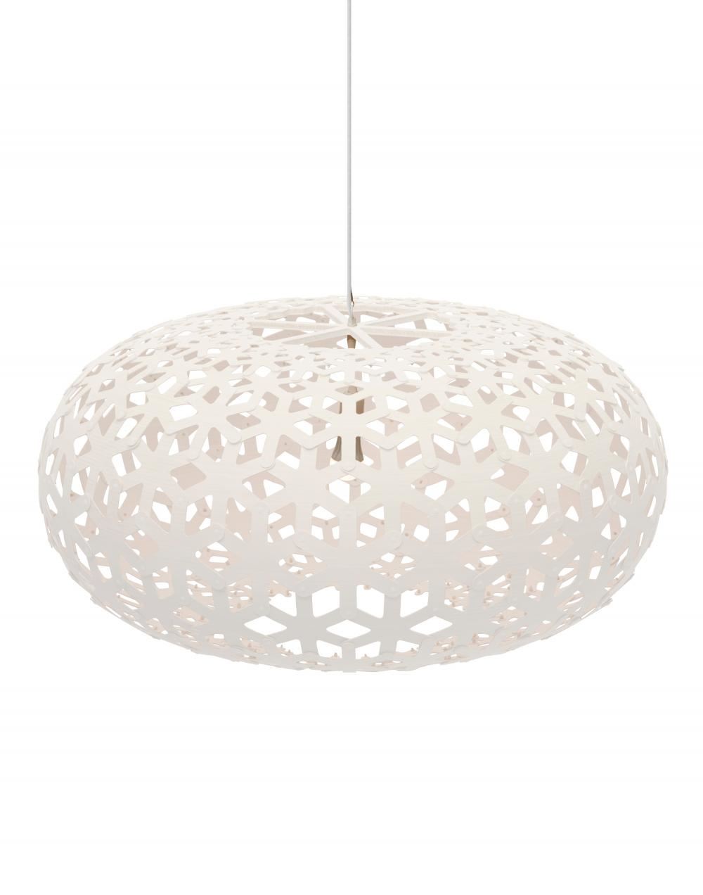 David Trubridge Snowflake Pendant Coloured 2 Sides Small White Designer Pendant Lighting