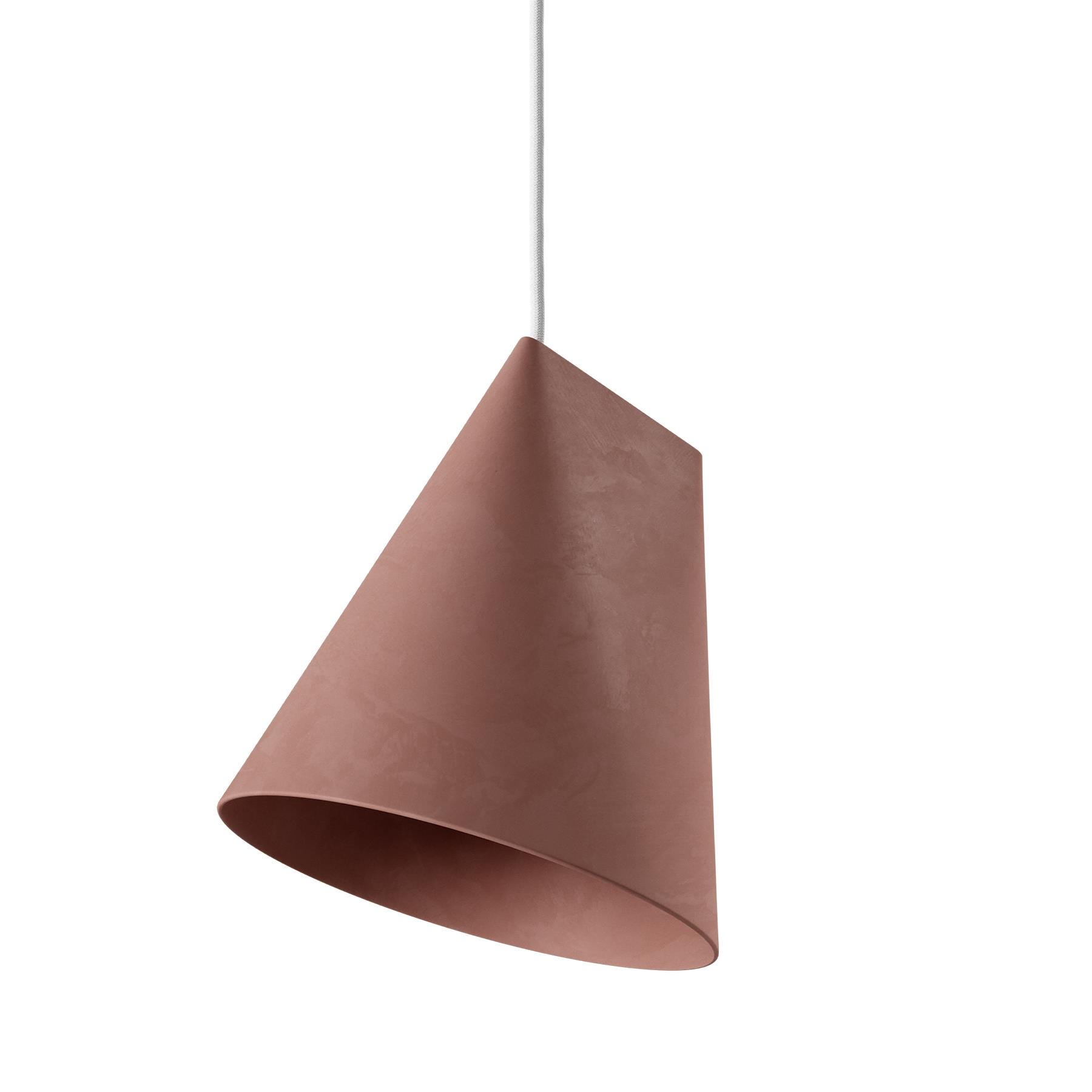 Moebe Ceramic Pendant Light Wide Terracotta Red Designer Pendant Lighting