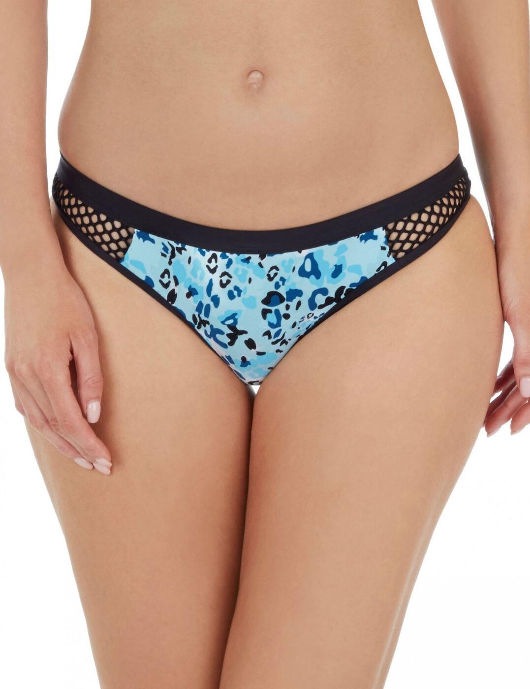 The Adventure Bay range will ensure all eye are on you this summer. With its tonal blue animal prints and black fishnet accents you'll be bang on trend with this season's swimwear.   Low rise style Good rear coverage  Comfortable fit Matching co-ordinates available  Listed In UK sizes   24529-44686-539628 1684730 Blue Multi