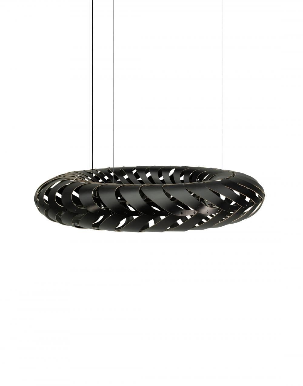 David Trubridge Maru Pendant Coloured 2 Sides Small Black Designer Pendant Lighting