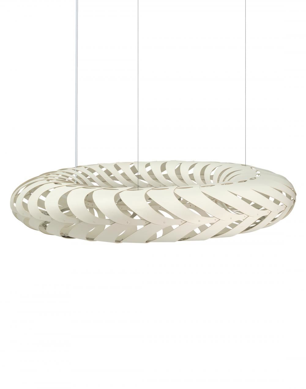 David Trubridge Maru Pendant Coloured 2 Sides Large White Designer Pendant Lighting