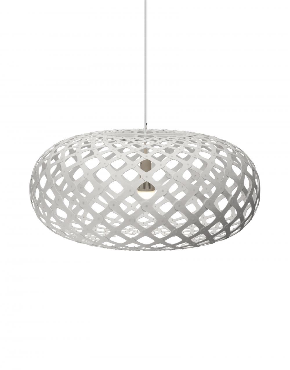 David Trubridge Kina Pendant Coloured 2 Sides Xl White Designer Pendant Lighting