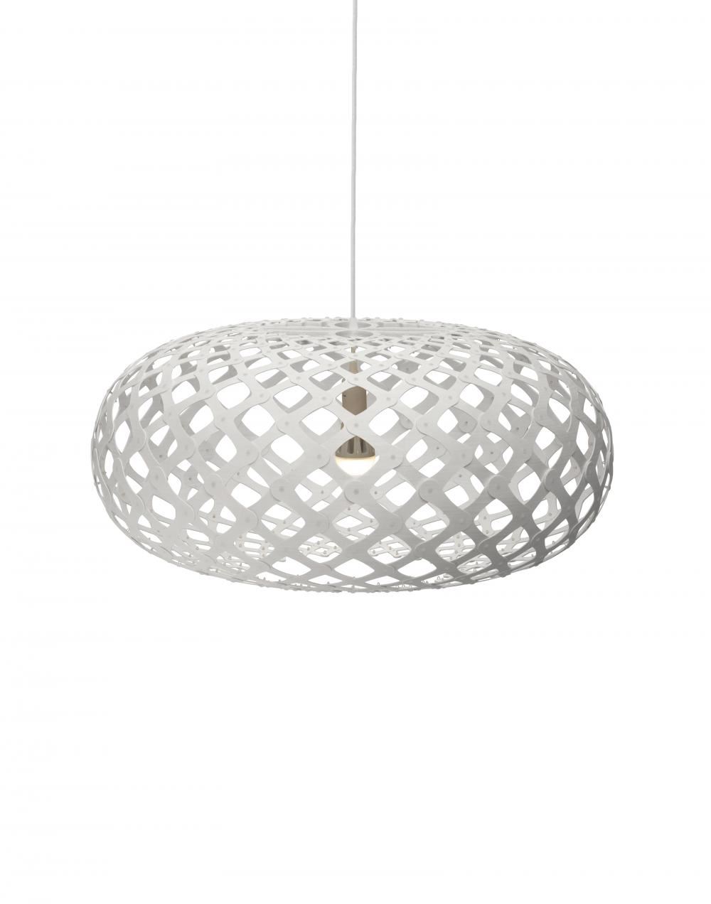 David Trubridge Kina Pendant Coloured 2 Sides Large White Designer Pendant Lighting