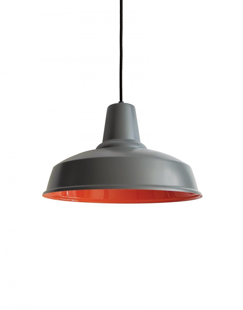 Eleanor Home Pandulera Pendant Graphite And Orange Black Designer Pendant Lighting