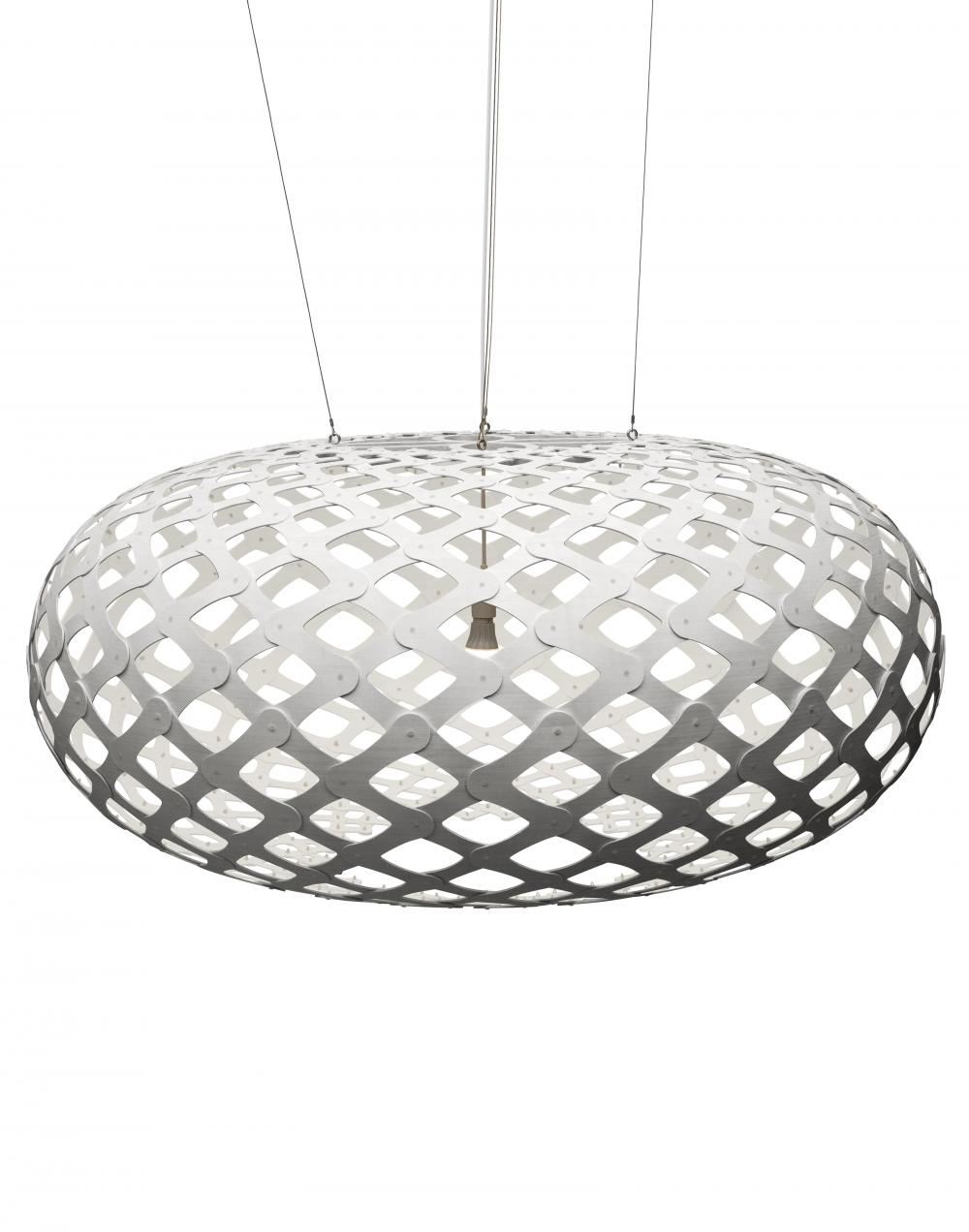 David Trubridge Kina Pendant Coloured 2 Sides Giant White Designer Pendant Lighting