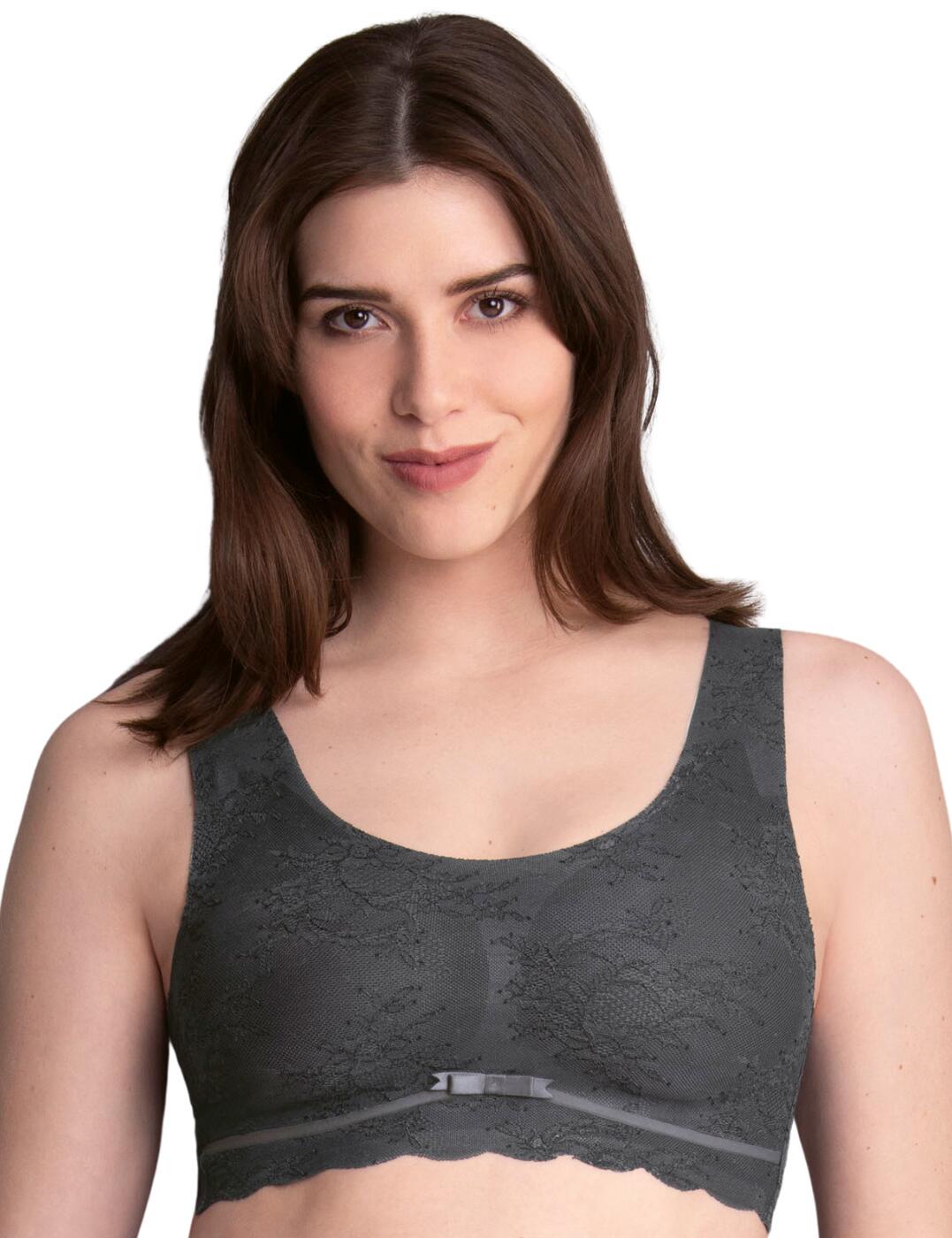 Anita's Essentials Lace range is aptly named as this bralette with moulded cups and removable foam padding is a must-have for your wardrobe. This bralette is made from luxurious, soft material with no underwire for ultimate comfort, while the all-over floral lace adds a feminine, classy look. A chic bow between the cup is a playful addition, along with the scalloped edge on the underband. Wide straps and a hook and eye fastening at the rear ensure the perfect fit all day long.  Hook and eye fastening Removable padding Non-wired Floral lace Bow embellishment Wide straps Scalloped edge Country of origin: China Composition: 61% Nylon &pipe; 39% Elastane Listed in UK sizes  57436-101433-1313652 5400 Bralette