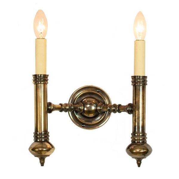 Twin Carlton Wall Light Distressed No Shades