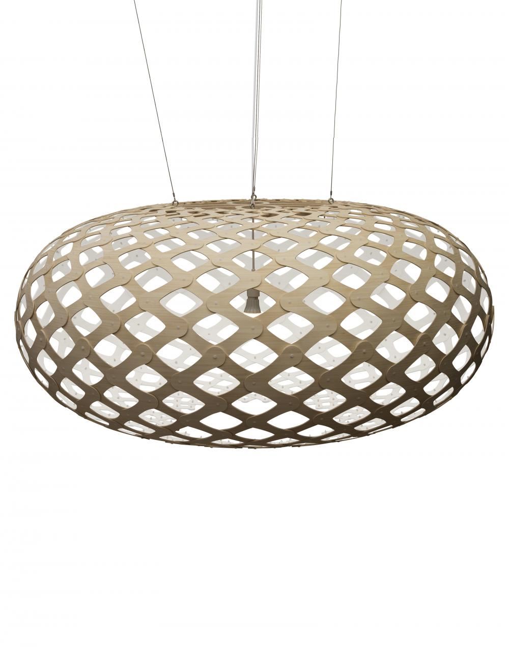 David Trubridge Kina Pendant Coloured 1 Side Giant White Designer Pendant Lighting