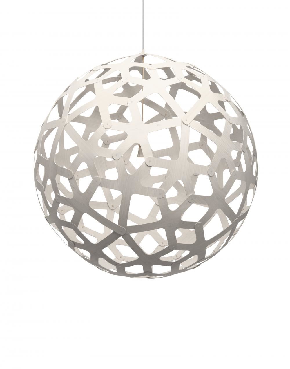 David Trubridge Coral Pendant Coloured 2 Sides Large White Designer Pendant Lighting