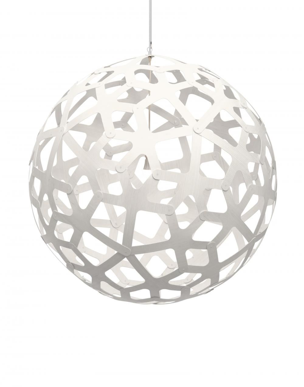 David Trubridge Coral Pendant Coloured 2 Sides Xl White Designer Pendant Lighting