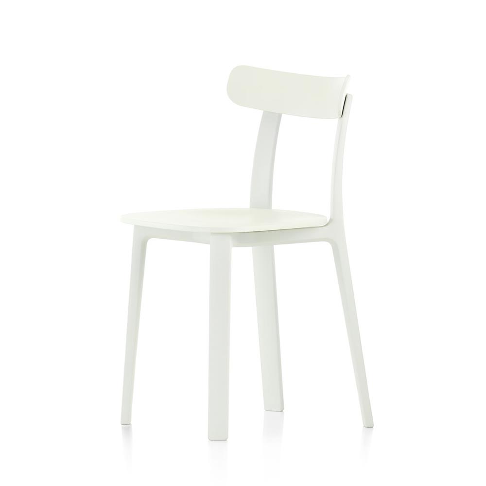 All Plastic Dining Chair White