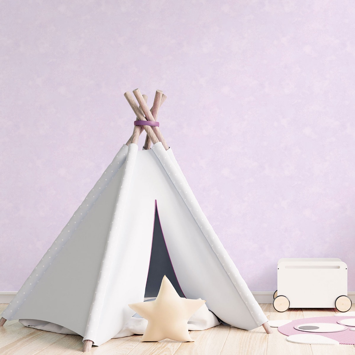 Galerie Tiny Tots 2 Plain Texture Purple Lilac Wallpaper G78353, Purple