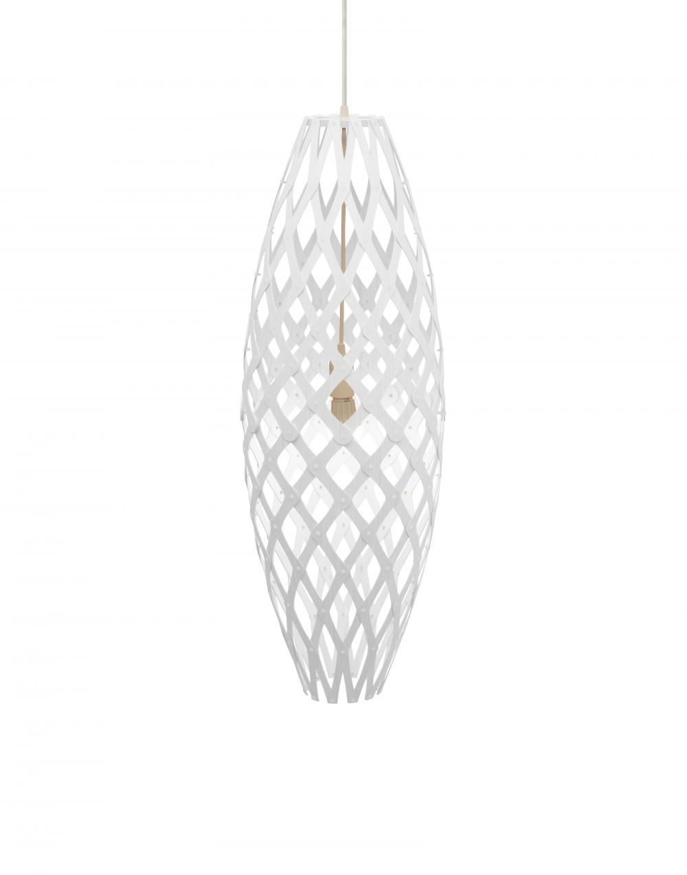 David Trubridge Hinaki Pendant Coloured 2 Sides Medium White Designer Pendant Lighting