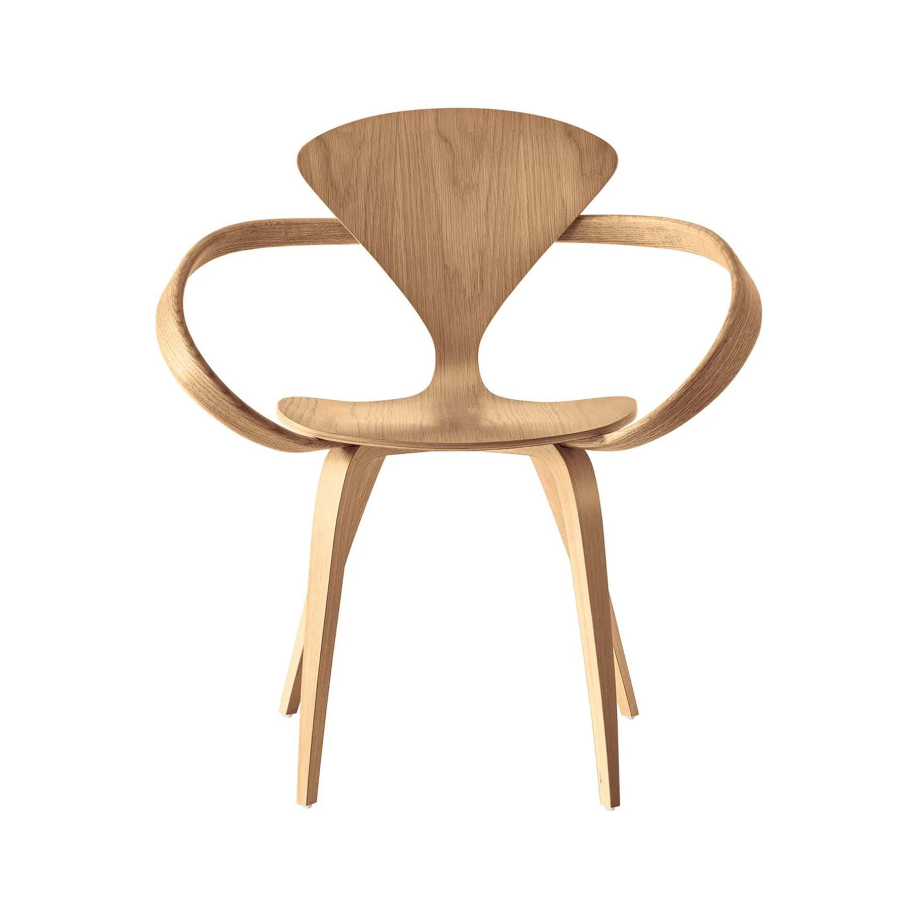 Cherner Armchair Unupholstered Natural White Oak Light Wood Designer Furniture From Holloways Of Ludlow