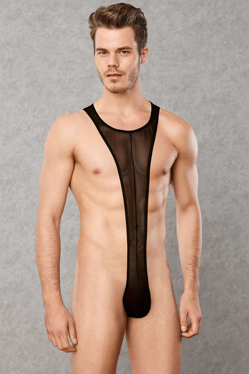 Not just for stag parties – this sexy see through all in one string men's underwear is made of silky mesh. Shop and ship in private. Plain parcels