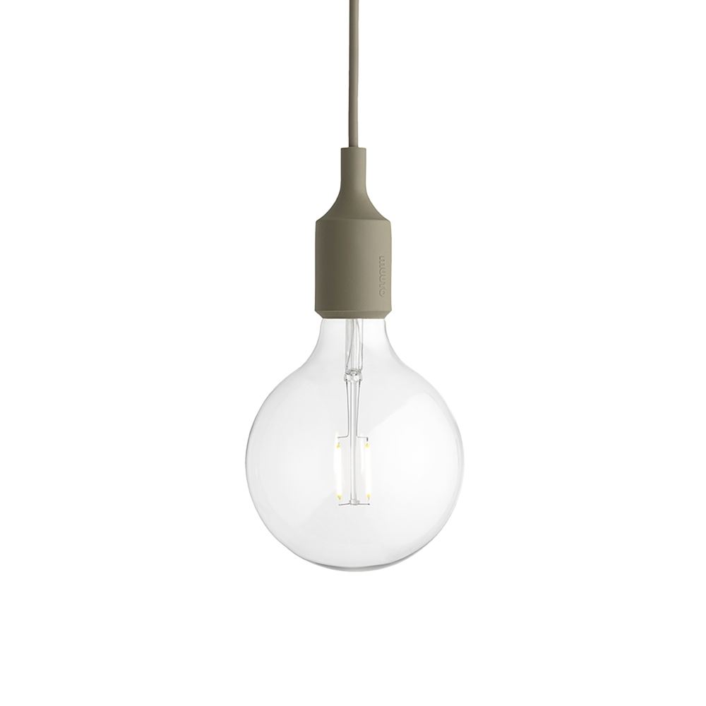 E27 Pendant Lamp Led Olive None