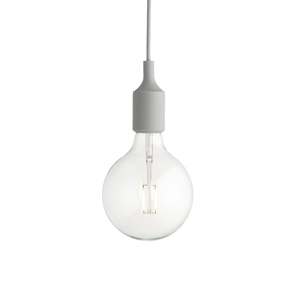 E27 Pendant Lamp Led Light Grey None