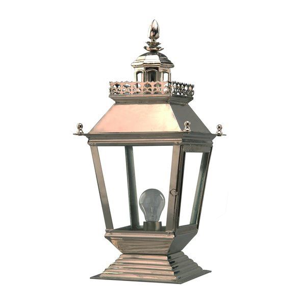 Chateau Gate Lantern Small Lacquered Polished Brass