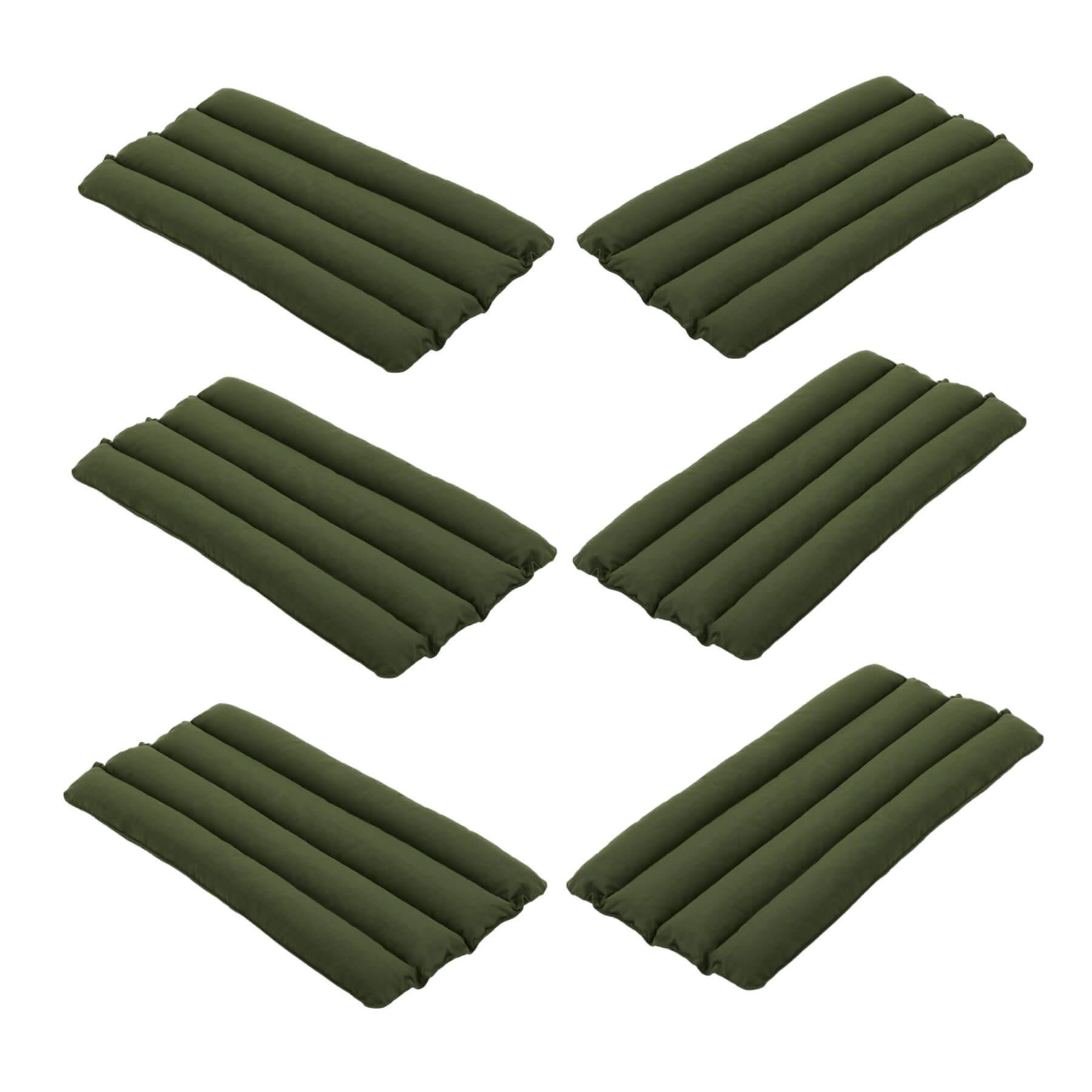 Hay Pallisade Large Dining Collection Soft Quilted Cushion Set Olive Green Designer Furniture From Holloways Of Ludlow