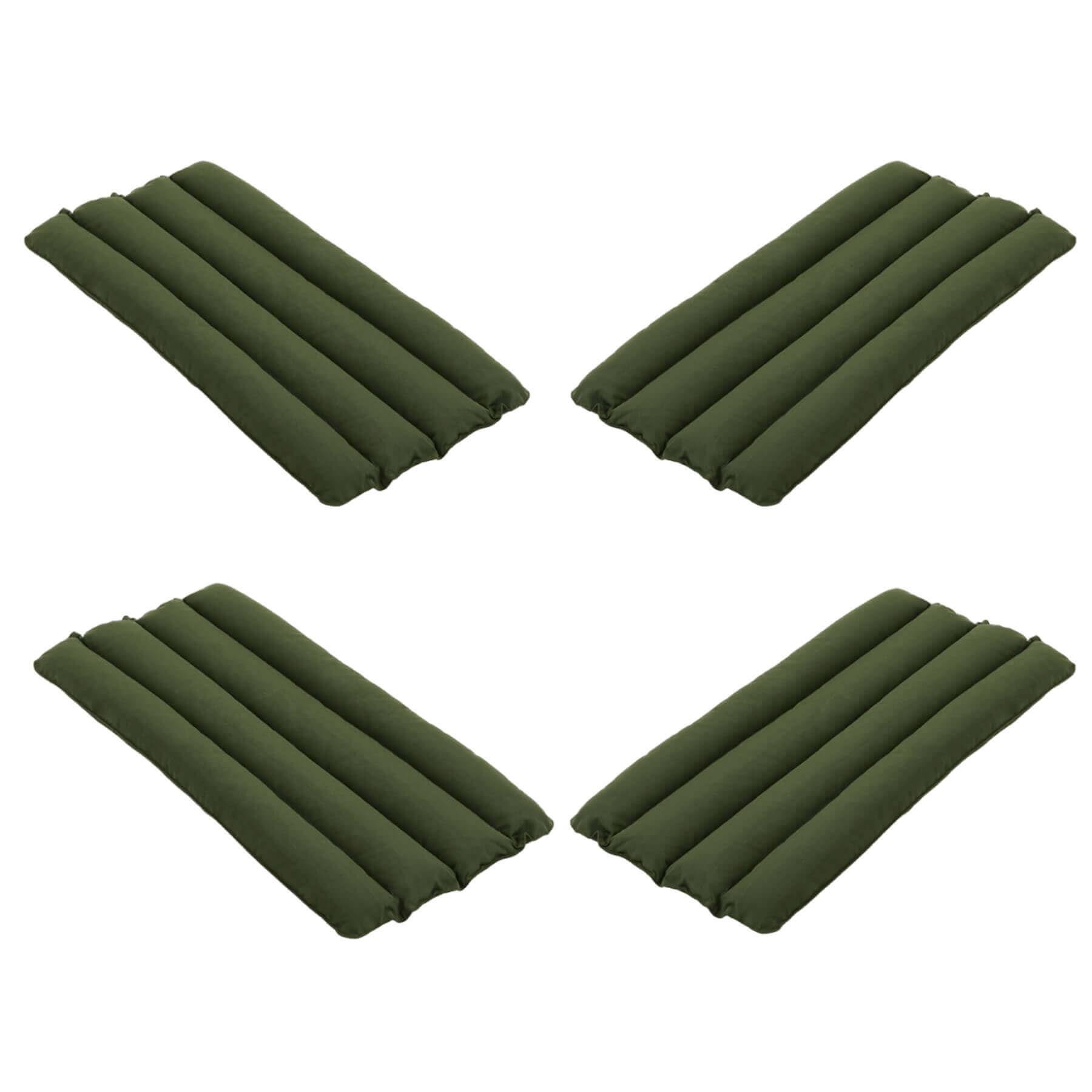 Hay Pallisade Dining Collection Soft Quilted Cushion Set Olive Green Designer Furniture From Holloways Of Ludlow