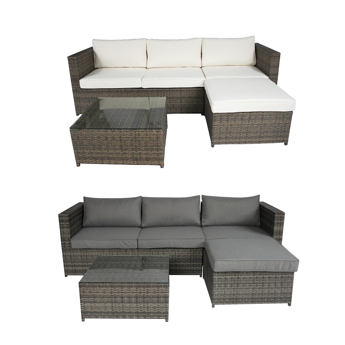 Lshaped Sofa Rattan Furniture Set